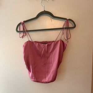 Urban outfitters pink satin tank💖☺️